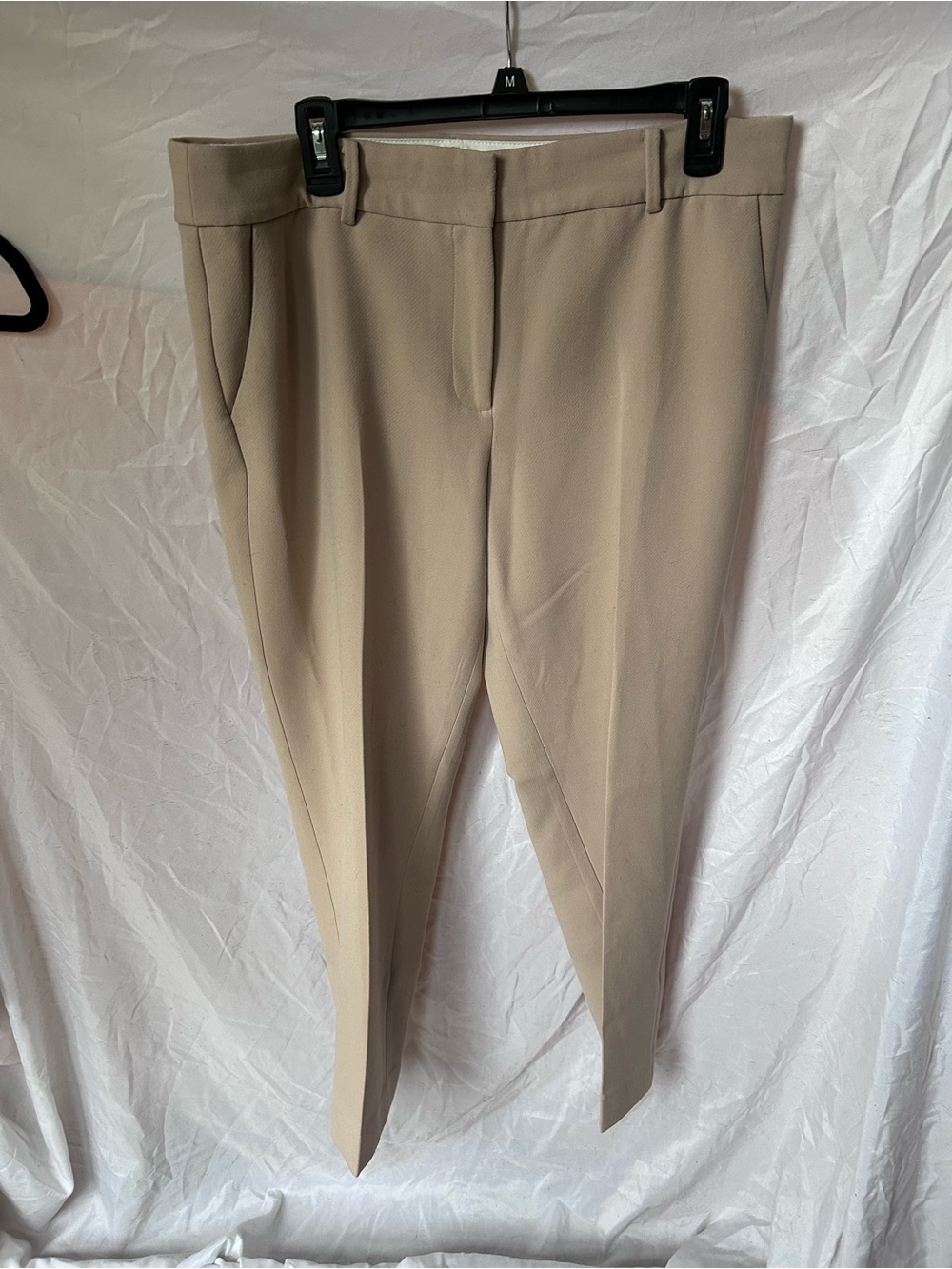 Talbots Hampshire Ankle Pants Size 12 Beige Tan Stretch Trouser